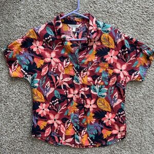 Garnet Hill Linen Blouse, Size S